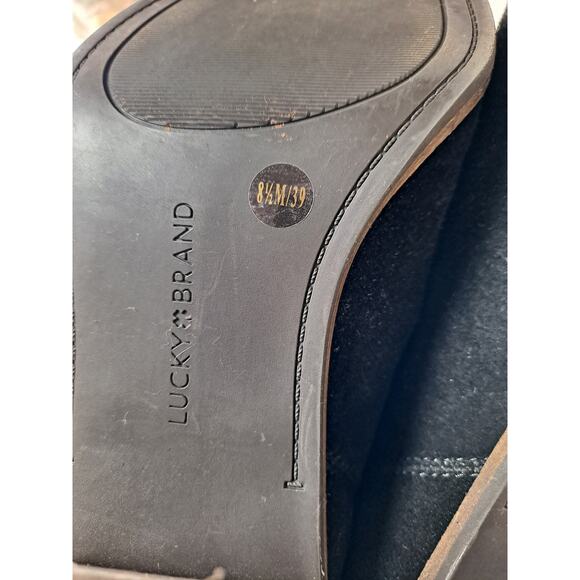 Lucky Brand Women's 8.5M Jicole Bootie Black Suede 3" Block Heel - Picture 9 of 10